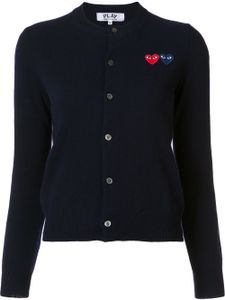 Comme Des Garçons Play cardigan double coeurs - Bleu