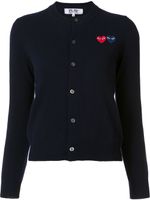 Comme Des Garçons Play cardigan double coeurs - Bleu