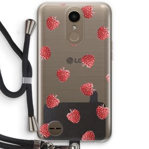 Framboosjes: LG K10 (2017) Transparant Hoesje met koord