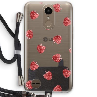 Framboosjes: LG K10 (2017) Transparant Hoesje met koord