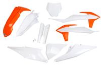 UFO PLAST Trim kit ufo ktm oem orange/ white