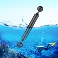 PULUZ 7 inch 17.7 cm lengte 20 8 mm diameter dubbele ballen Carbon Fiber drijvende arm bal diameter: 25mm (zwart)