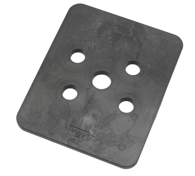 GB hogedrukplaat 100x120x5 ABS drukbelasting 16200kg; 96 per zak | 96 stuks - GB349205