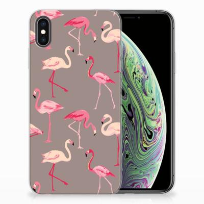 Apple iPhone Xs Max | TPU Hoesje | Flamingo