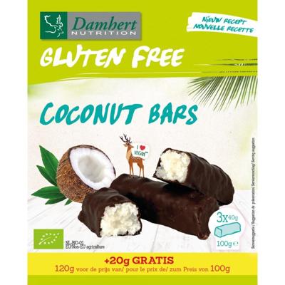 Coconut bars glutenvrij bio