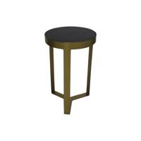 Bijzettafel Marmer - ø30x50 - Zwart/Goud