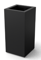 Artus rechthoekige Aluminium plantenbakken Lengte: 400 Breedte: 400 Hoogte: 1000 - Geroba