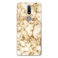 Nokia 2.4 | TPU | Siliconen hoesje | Marmer Goud