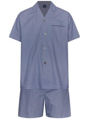 Katoenen doorknoopshortama Robson