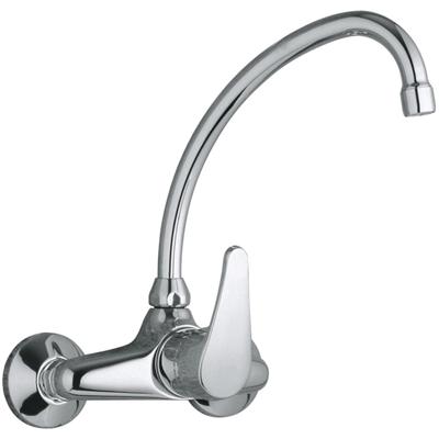 Keukenkraan Tres Cocina Chroom | Opbouw | Uitloop draaibaar | Mengkraan | 1-hendel | Rond | Chroom
