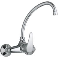 Keukenkraan Tres Cocina Chroom | Opbouw | Uitloop draaibaar | Mengkraan | 1-hendel | Rond | Chroom