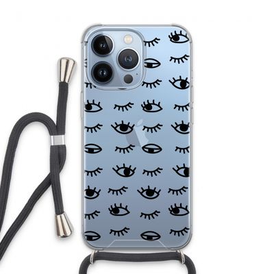 Eye pattern #2: iPhone 13 Pro Transparant Hoesje met koord