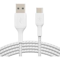 BOOSTCHARGE gevlochten USB-C naar USB-A-kabel Kabel - thumbnail