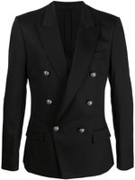 Balmain blazer à boutonnière croisée - Noir - thumbnail