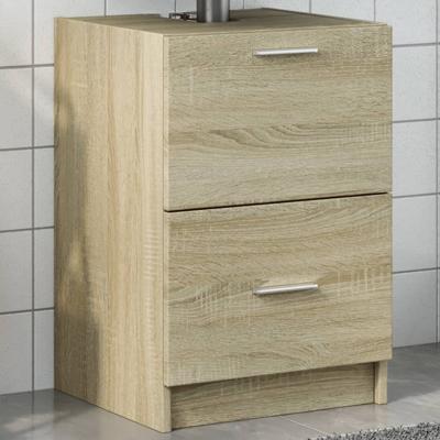 Wastafelkast 40x37x59 cm bewerkt hout sonoma eikenkleurig