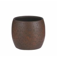 Mica Decorations Bloempot/plantenpot - roest/terracotta bruin - voor kamerplant - H14 x D16 cm