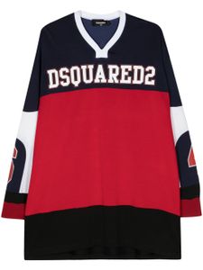 DSQUARED2 t-shirt colour block à logo imprimé - Rouge