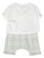 TEDDY & MINOU ensemble haut-pantalon à carreaux vichy - Blanc