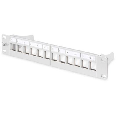 Digitus DN-91419 10 inch Frontplaat voor patchkast Grijs-wit (RAL 7035)
