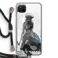 I will not feel a thing: Pixel 4a Transparant Hoesje met koord