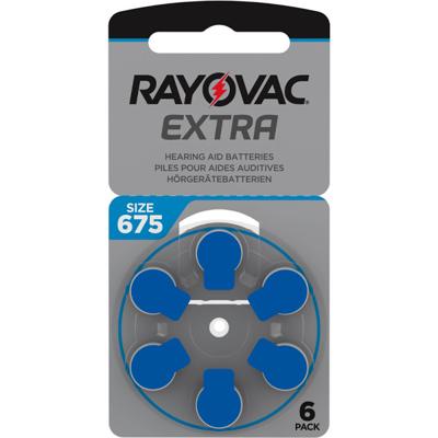 10x Rayovac Extra 675 Hoortoestelbatterijen