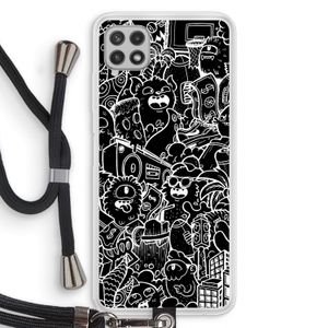 Vexx Black City : Samsung Galaxy A22 4G Transparant Hoesje met koord