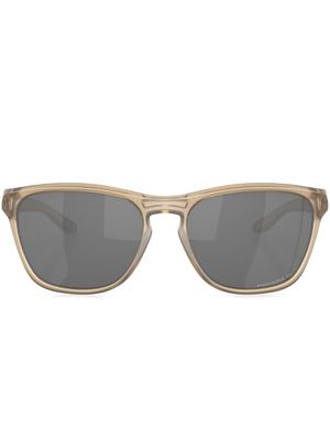 Oakley lunettes de soleil Manorburn à monture carrée - Marron
