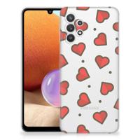 Samsung Galaxy A32 4G | A32 5G Enterprise Editie | TPU bumper | Hearts