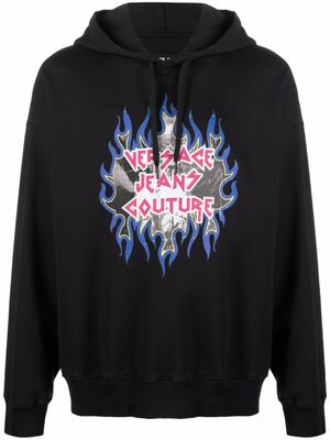 Versace Jeans Couture hoodie Rock à logo imprimé - Noir