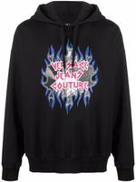 Versace Jeans Couture hoodie Rock à logo imprimé - Noir