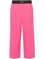 MSGM pantalon ample à coupe courte - Rose - thumbnail