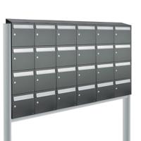 Allux Flow Set 6-Breed, 4-Hoog Met Dak Op Statief Antraciet - 40040065_6x4ds