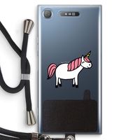Eenhoorn: Sony Xperia XZ1 Transparant Hoesje met koord Eenhoorn: Sony Xperia XZ1 Transparant Hoesje met koord