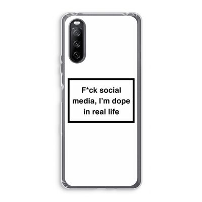 I'm dope: Sony Xperia 10 III Transparant Hoesje