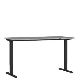 Elektrisch Bureau Ergonoma Lichtgrijs Zwart 160 CM