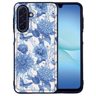Flowers Blue Samsung Galaxy A17 | Beschermhoes