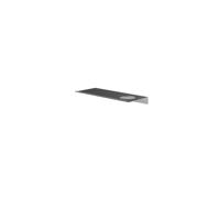 Hotbath &MORE Planchet - 30cm - inclusief bevestigings rails - 1 uitsparing - voor zeepdispenser of beker - Geborsteld gunmetal PVD SH030HBGP