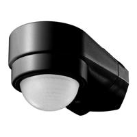 PIR bewegingssensor met schemerschakelaar - 240° - Opbouw - 10 meter bereik - Maximaal 600 Watt - IP65 waterdicht - zwart