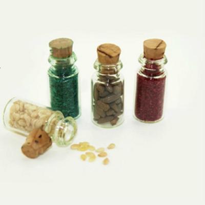 4 STKS/set Doll House keuken accessoires miniatuur glas voedsel fles
