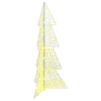Kerstboom met 100 LED Warmwit 120 cm Acryl