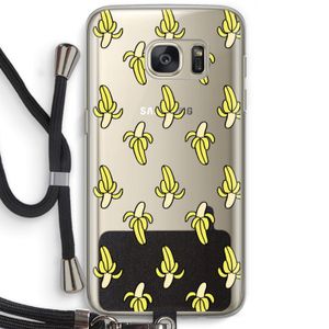Bananas: Samsung Galaxy S7 Transparant Hoesje met koord