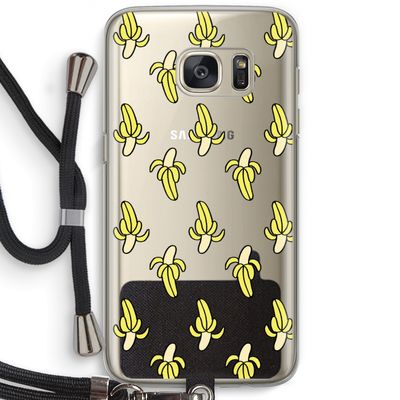 Bananas: Samsung Galaxy S7 Transparant Hoesje met koord