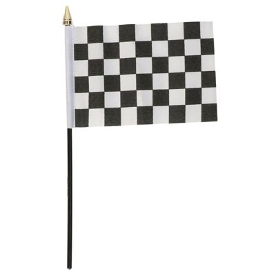 Finish vlaggetje - 15 x 10 cm - polyester - op kunststof stokje - 27 cm
