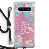 Good stories: Samsung Galaxy S10 Plus Transparant Hoesje met koord
