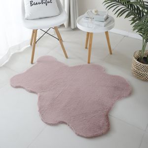 Vloerkleed Kids Teddybeer - 80x100cm - Roze - 123vloerkleed.nl is de online webshop voor vloerkleden en woonaccessoires.