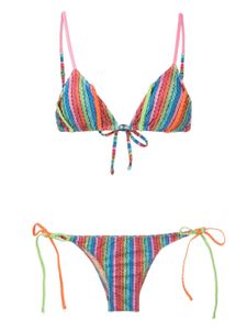 Amir Slama bikini à design tressé - Multicolore