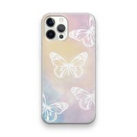 White butterfly: iPhone 12 Pro Transparant Hoesje
