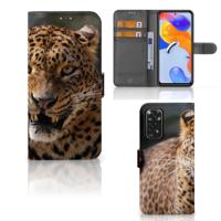 Xiaomi Redmi Note 11 Pro 5G/4G | Telefoonhoesje | Met pasjeshouder | Luipaard