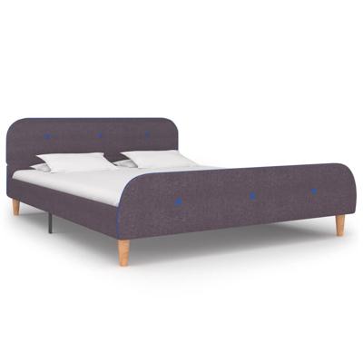 Bedframe zonder matras stof taupe 135x190 cm