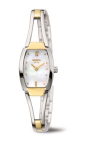 Boccia 3262-02 Horloge Titanium zilver-en goudkleurig-parelmoer 19 mm